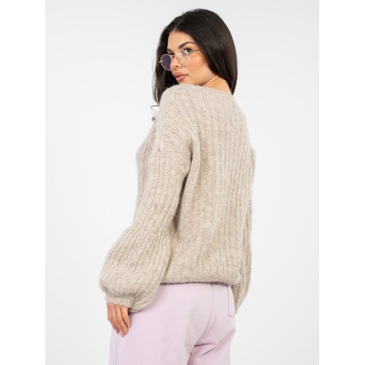 Sweter-MI-SW-9642.01-ciemny bezowy