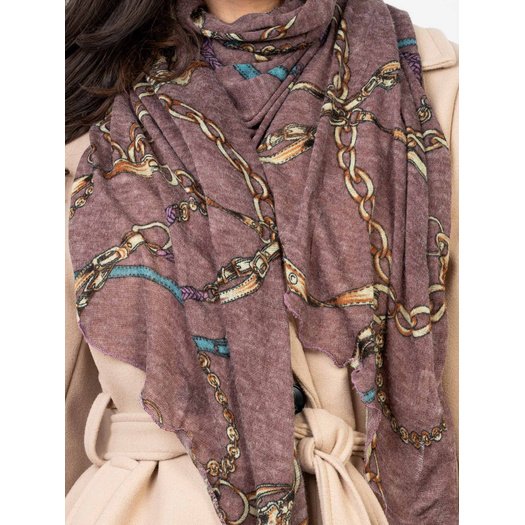 Chustka-AT-CH-F67024.26-ciemny fioletowy 1