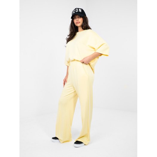 Spodnie dresowe-RV-DR-A1062.08-jasny ż&oacute;łty 4