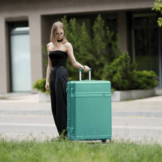SUITCASE M 24   STL945 ABS DARK GREY