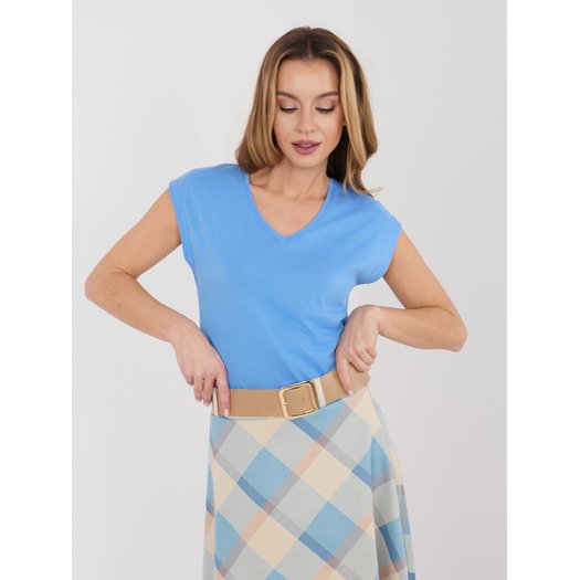 T-shirt-D12041AH02570C-niebieski 1