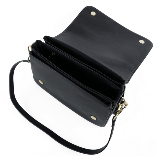 Torba weekendowa podr&oacute;żna sk&oacute;rzana Solier SL39 Astrin czarna 8