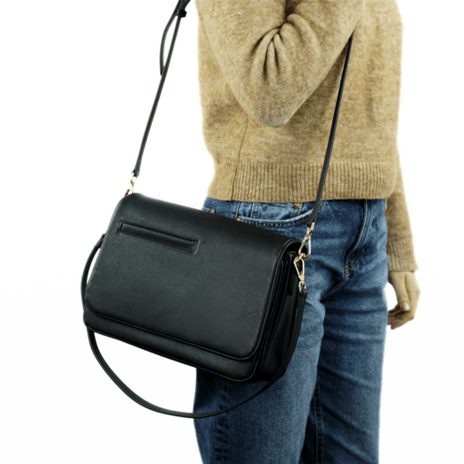 Torba weekendowa podr&oacute;żna sk&oacute;rzana Solier SL39 Astrin czarna 5