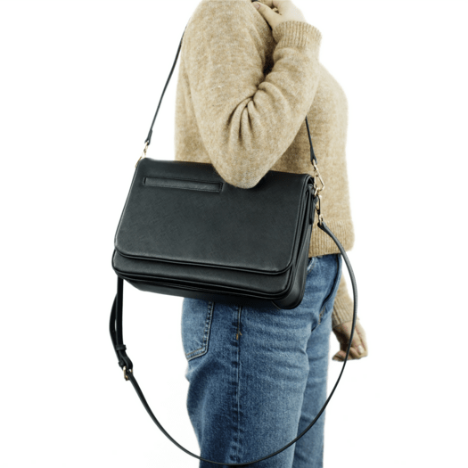 Torba weekendowa podr&oacute;żna sk&oacute;rzana Solier SL39 Astrin czarna 10