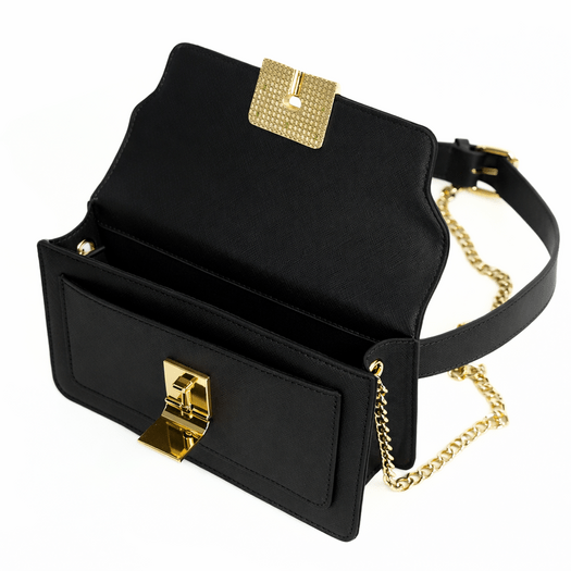 Torba weekendowa podr&oacute;żna sk&oacute;rzana Solier SL39 Astrin czarna 5