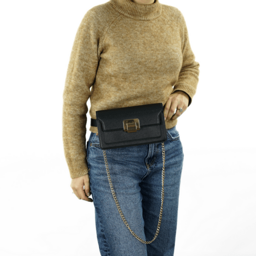 Torba weekendowa podr&oacute;żna sk&oacute;rzana Solier SL39 Astrin czarna 3