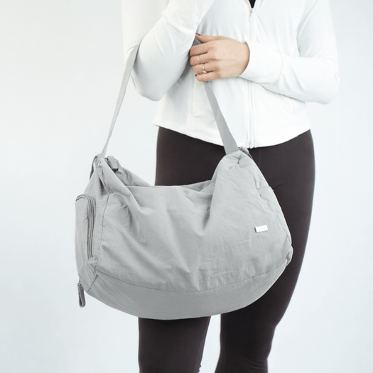 Sports Fabric Fitness Pilates Bag Solier FB53 Teya &ndash; Grey 2