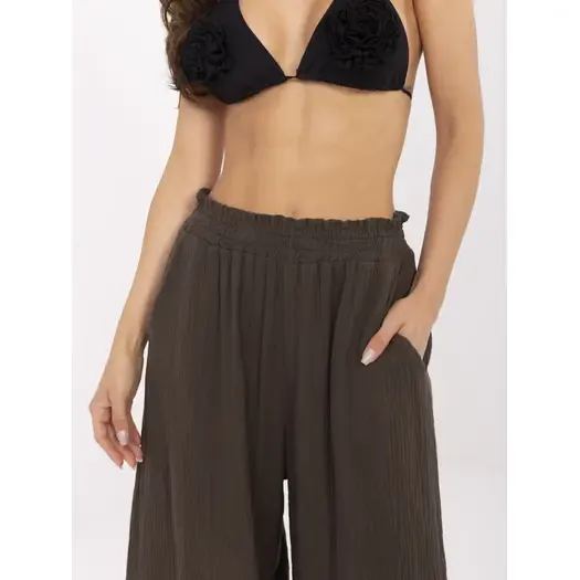 Spodnie-MI-SP-2563.84-ciemny brązowy 2