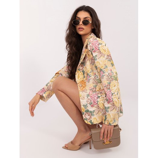 Marynarka-IT-MA-FL9928.15-ż&oacute;łty 1