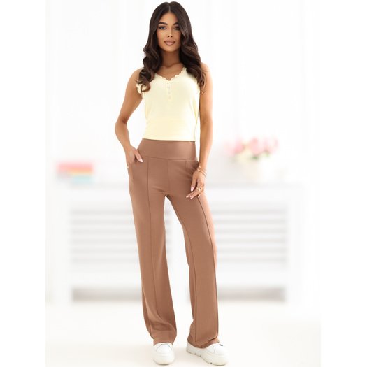 Spodnie dresowe-RV-DR-A1289.01-jasny brązowy 6