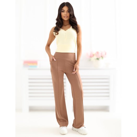 Spodnie dresowe-RV-DR-A1289.01-jasny brązowy 3