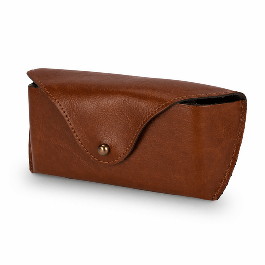 Genuine leather spectacle case Solier SA37 camel 3