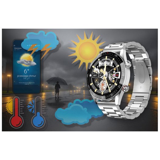 GRAVITY GT4-3 MEN S SMARTWATCH - MAKING CALLS, STEPWATCH (sg023c)