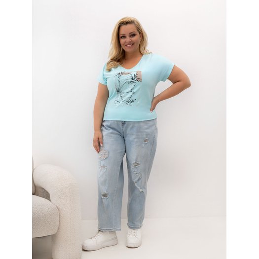 T-shirt-RV-TS-A1385.09P-mietowy