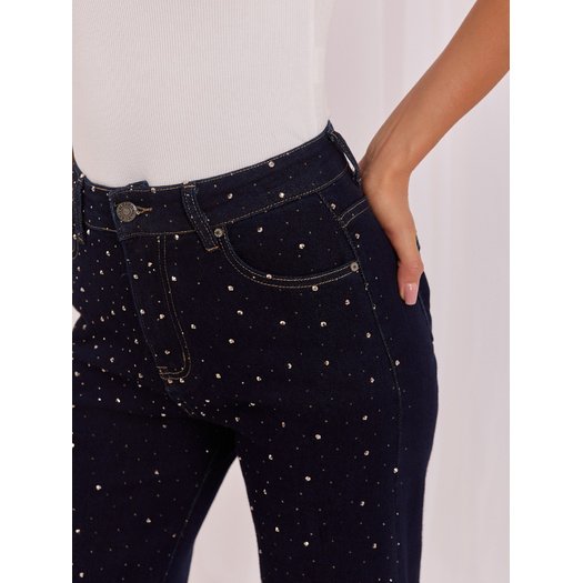 Spodnie jeans-IR-SP-K877-1.14-granatowy