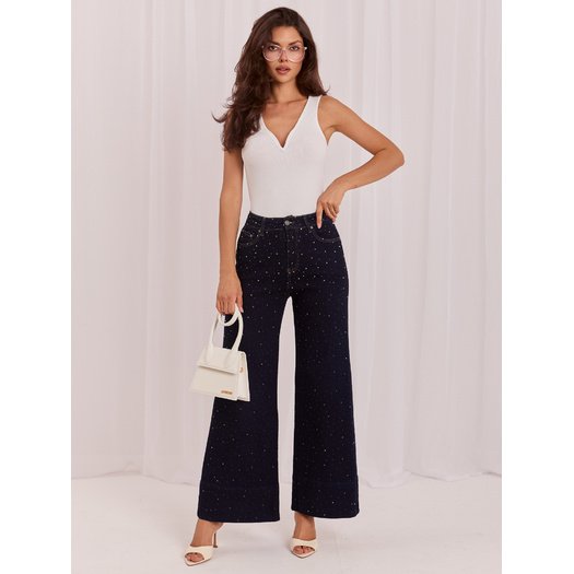 Spodnie jeans-IR-SP-K877-1.14-granatowy 2