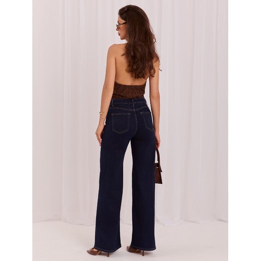 Spodnie jeans-IR-SP-K7031.87-granatowy