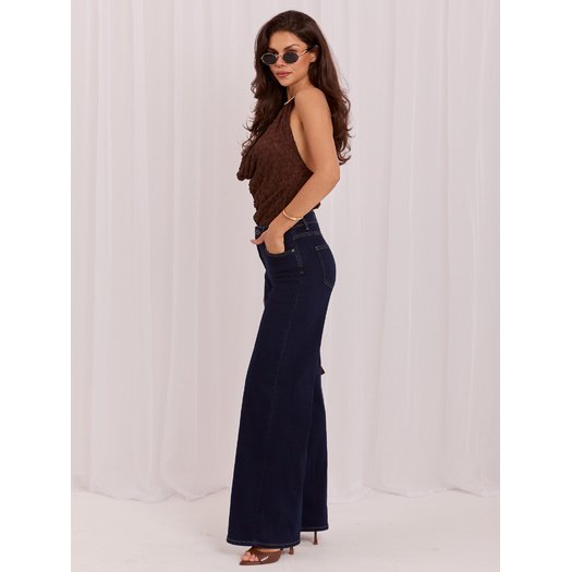 Spodnie jeans-IR-SP-K7031.87-granatowy 2