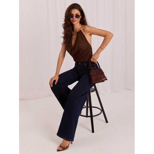 Spodnie jeans-IR-SP-K7031.87-granatowy 4