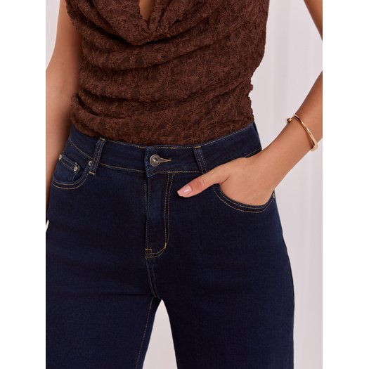 Spodnie jeans-IR-SP-K7031.87-granatowy 1