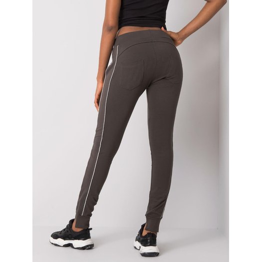 Spodnie dresowe-RV-DR-6499.27-ciemny khaki