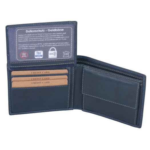 Piniginė vyrams AVANCO 155-48-28 RFID - Tamsiai mėlyna