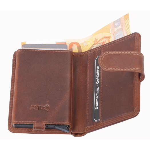 Kortelių dėklas AVANCO 489-36-08 RFID - Rudas