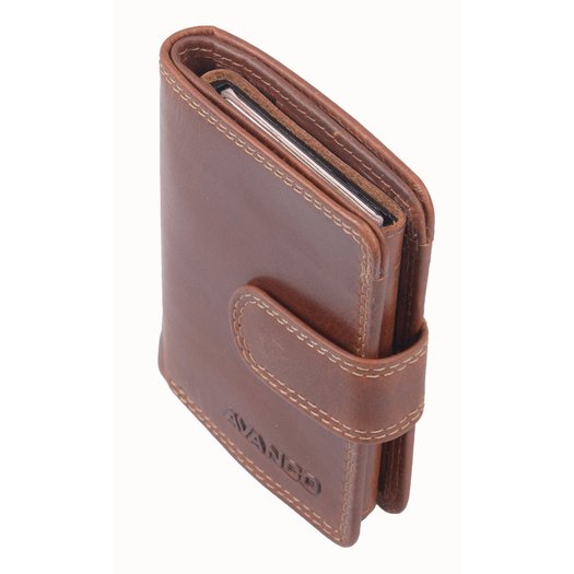 Kortelių dėklas AVANCO 489-36-08 RFID - Rudas