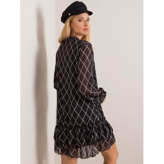 Suknelė-EM-SK-L1143.92P-juoda ir balta