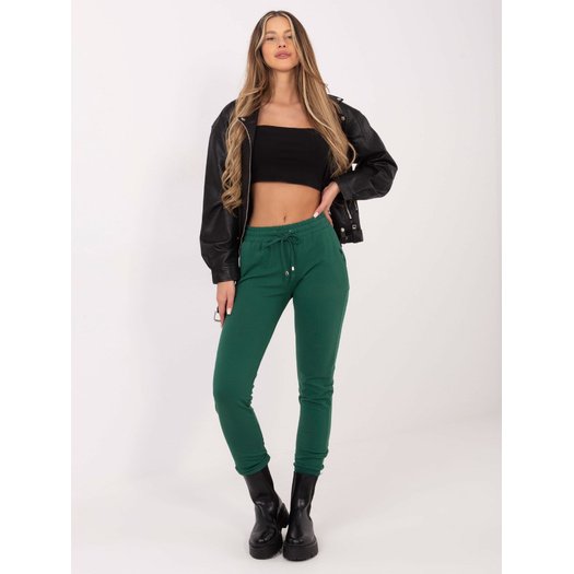 Sportinės kelnės - RV-DR-5040.02X - tamsiai žalios 2
