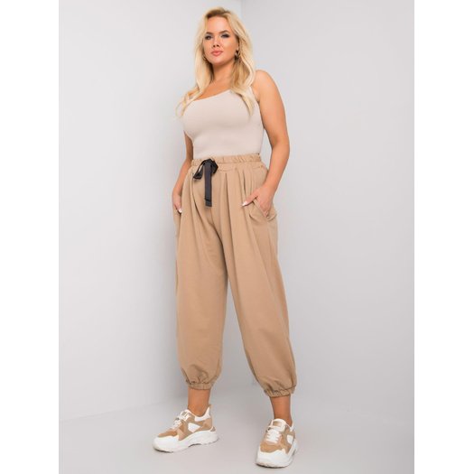 Sportinės kelnės-EM-DR-EW-20-423.16-smėlio spalvos