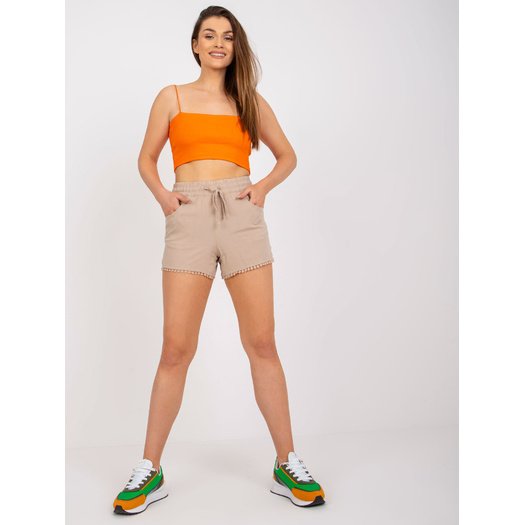 Šortai-D73761M61531KA-smėlio spalvos