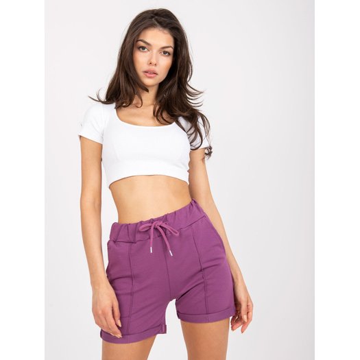 Šortai-FA-SN-6283.88P-Tamsiai violetinė
