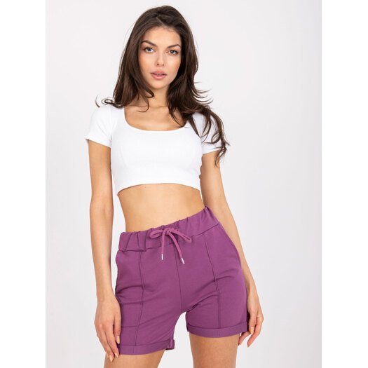 Šortai-FA-SN-6283.88P-Tamsiai violetinė