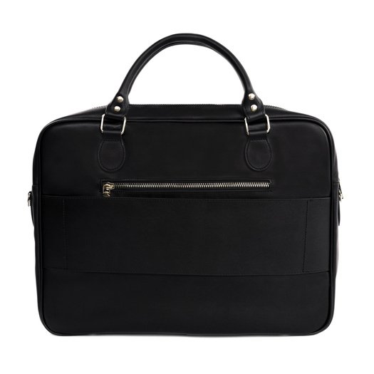 Genuine leather woman s laptop bag FL24 Venice black with snake pattern 4