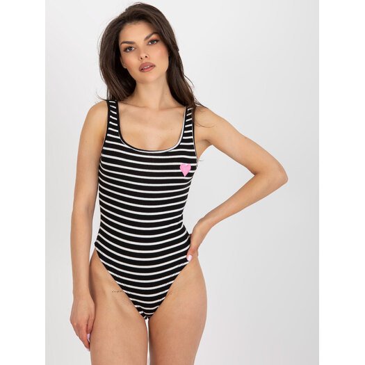 Triko palaidinė moterims  NM-BO-L55339.28-juoda-balta