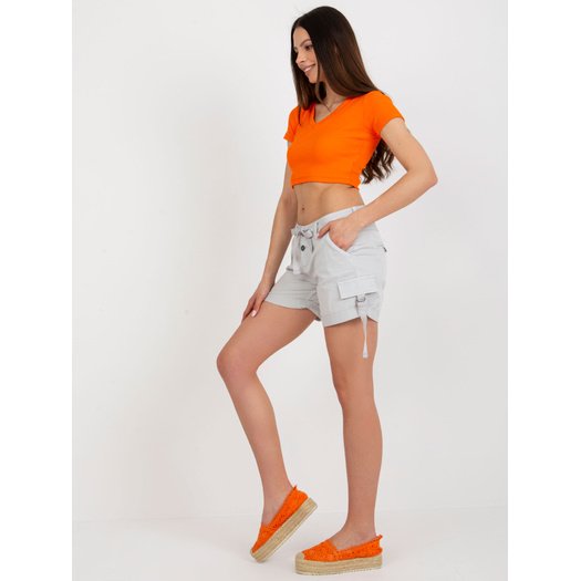 Šortai – D60530Z62009K – šviesiai pilki