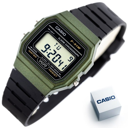ZEGAREK MĘSKI CASIO F-91WM-3AER (zd102f)
