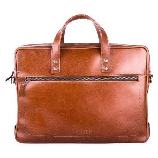 GENUINE LEATHER SHOULDER BAG SL04 WATERFORD VINTAGE BROWN 5