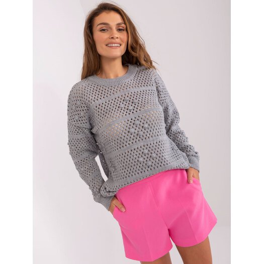 Megztinis-BA-SW-9007.85P-pilkas