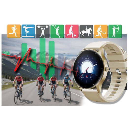 Išmanusis laikrodis unisex GRAVITY GT2-4 - BLUETOOTH,  (sg019d)