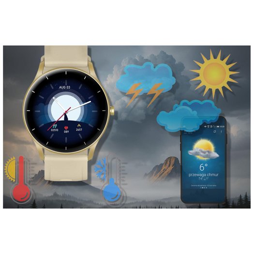 Išmanusis laikrodis unisex GRAVITY GT2-4 - BLUETOOTH,  (sg019d)