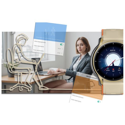Išmanusis laikrodis unisex GRAVITY GT2-4 - BLUETOOTH,  (sg019d)