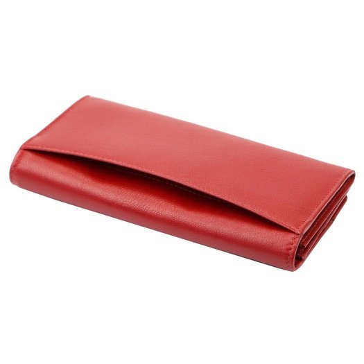Red and black Genuine Leather Women's Wallet Albatross GN LW-L06 PIPE