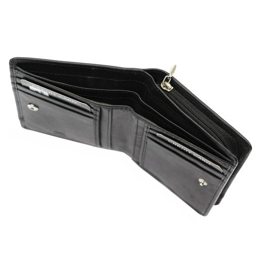 Red and black Genuine Leather Women's Wallet Albatross GN LW-S04 PIPE