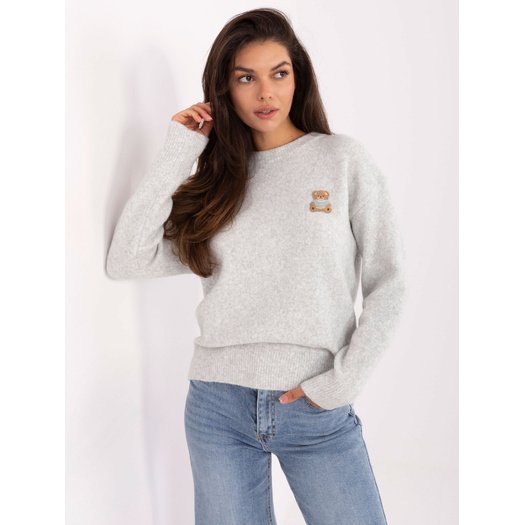 Sweter-PM-SW-SC39.36-jasny szary