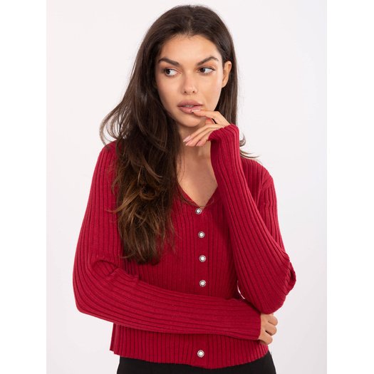 Sweter-PM-SW-R1639.27-bordowy 1