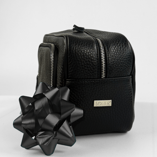 Elegant leather men's beauty bag SOLIER SZETLAND 3
