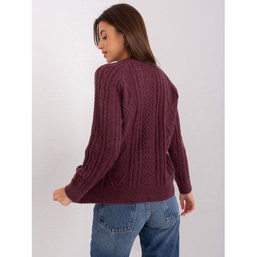 Megztinis-AT-SW-2346-2,99P-tamsiai violetinis