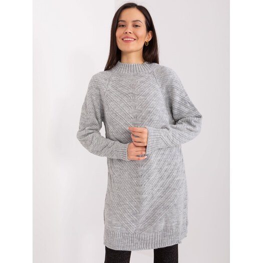 Megztinis-BA-SW-8013.14P-pilkas